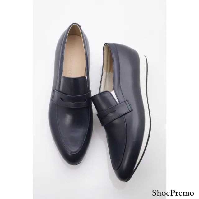 Shoe Premo シュープレモ プレーンローファーネイビー 23.5 Shoe Premo シュープレモ プレーンローファーネイビー 23.5